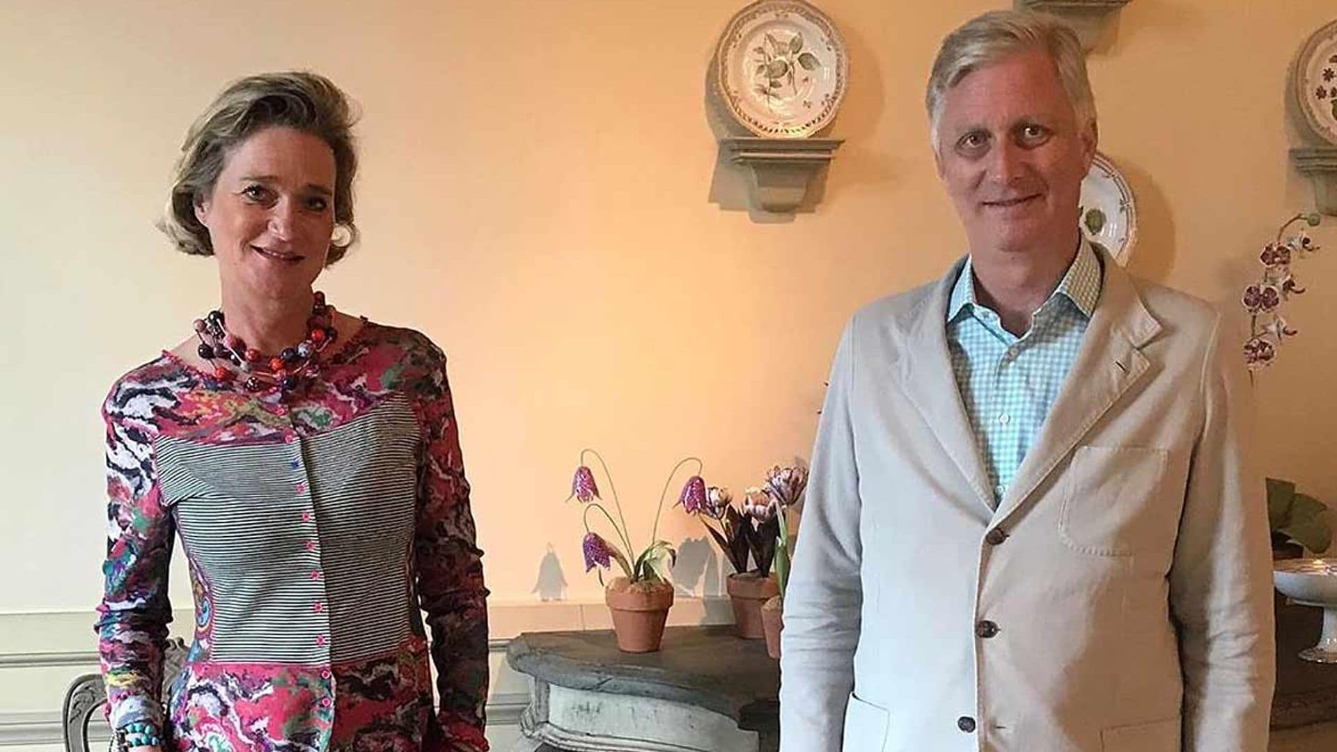 Delphine Boël conoce a su hermano, Felipe de Bélgica, tras obtener el título de princesa