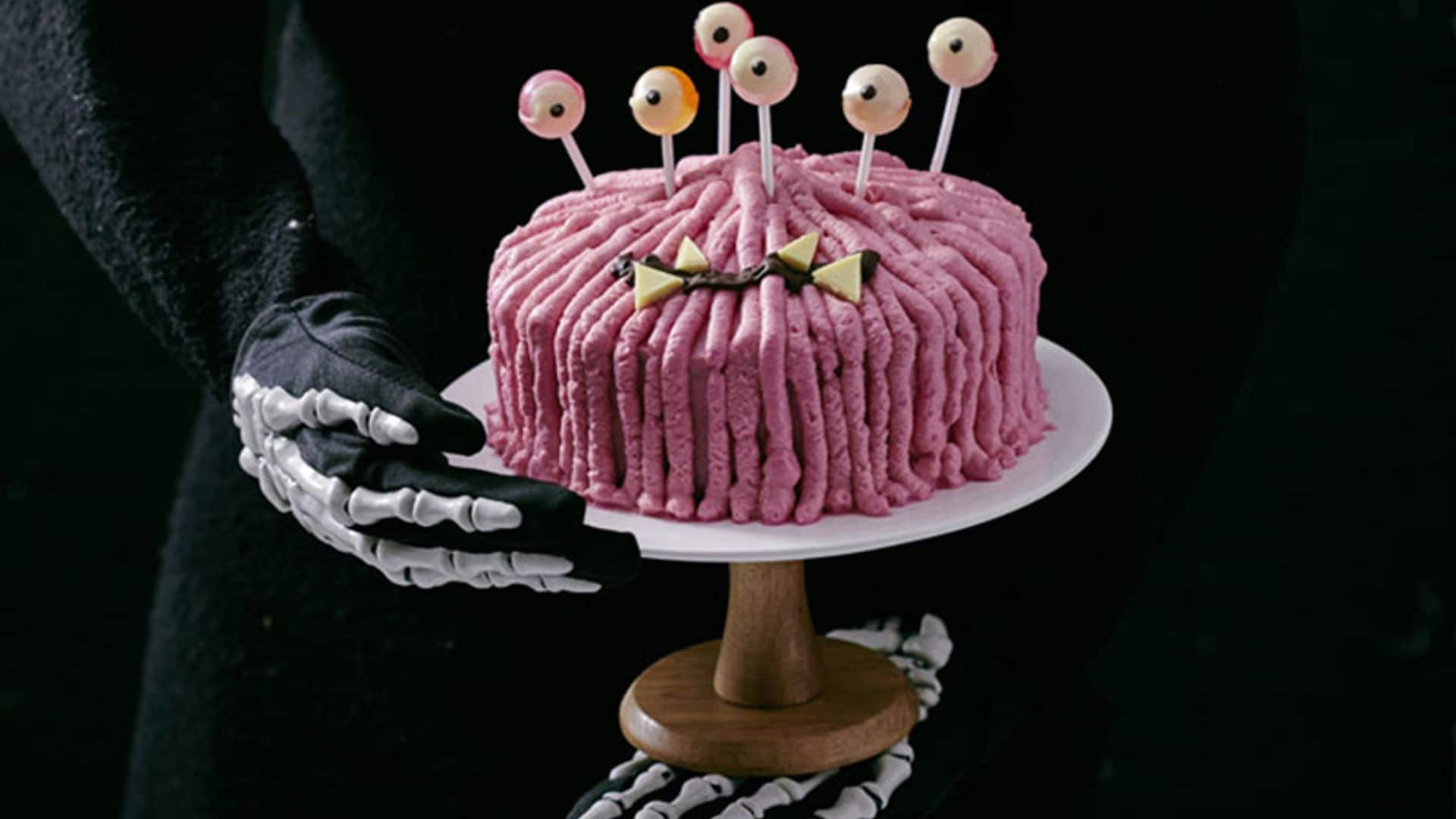 Tarta monstruo rosa