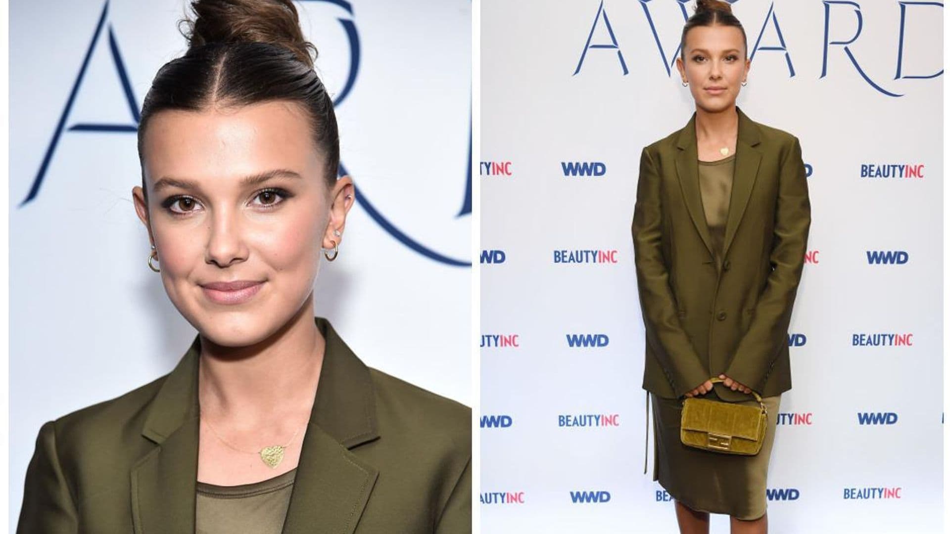 Puedes lucir el look monocromático de Millie Bobby Brown ¡por menos de $200!