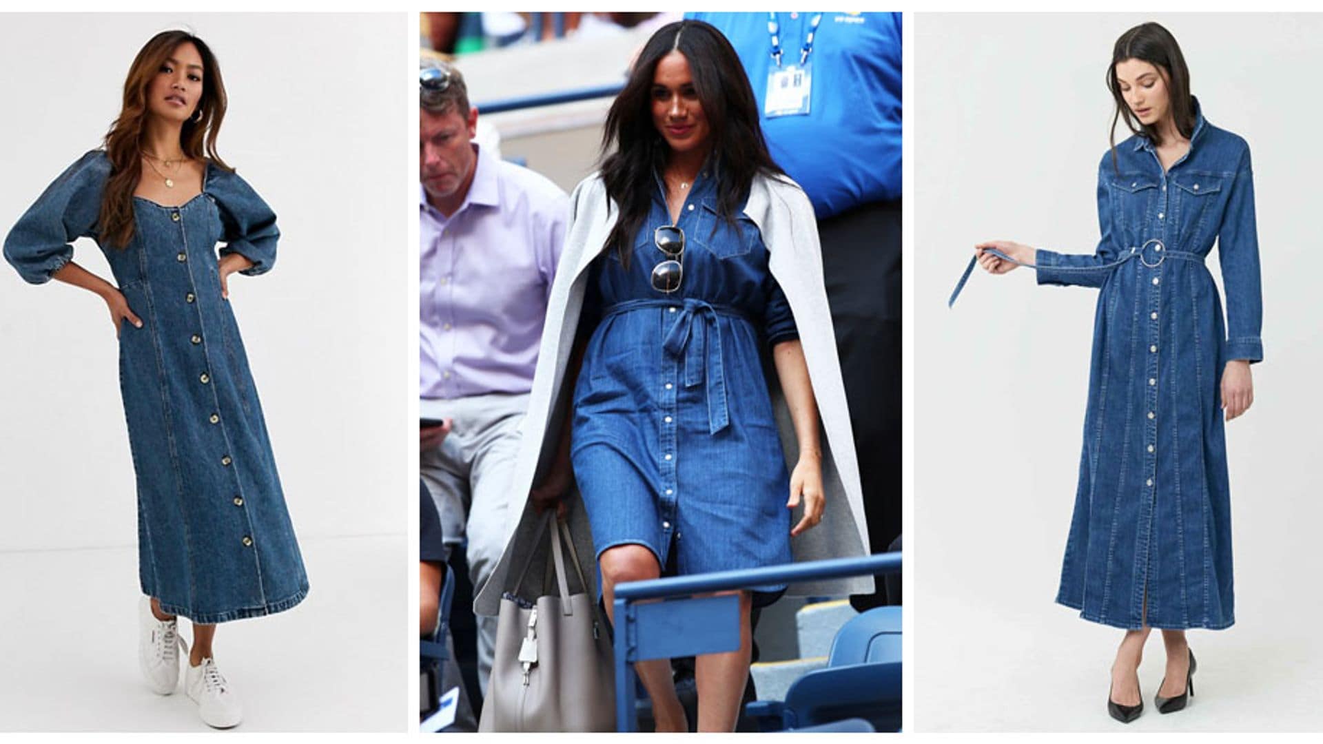 ¡A lo Meghan Markle! 8 vestidos denim ideales para el otoño