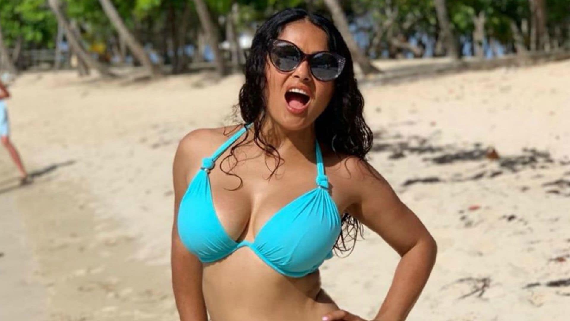 salma hayek bikini birthday