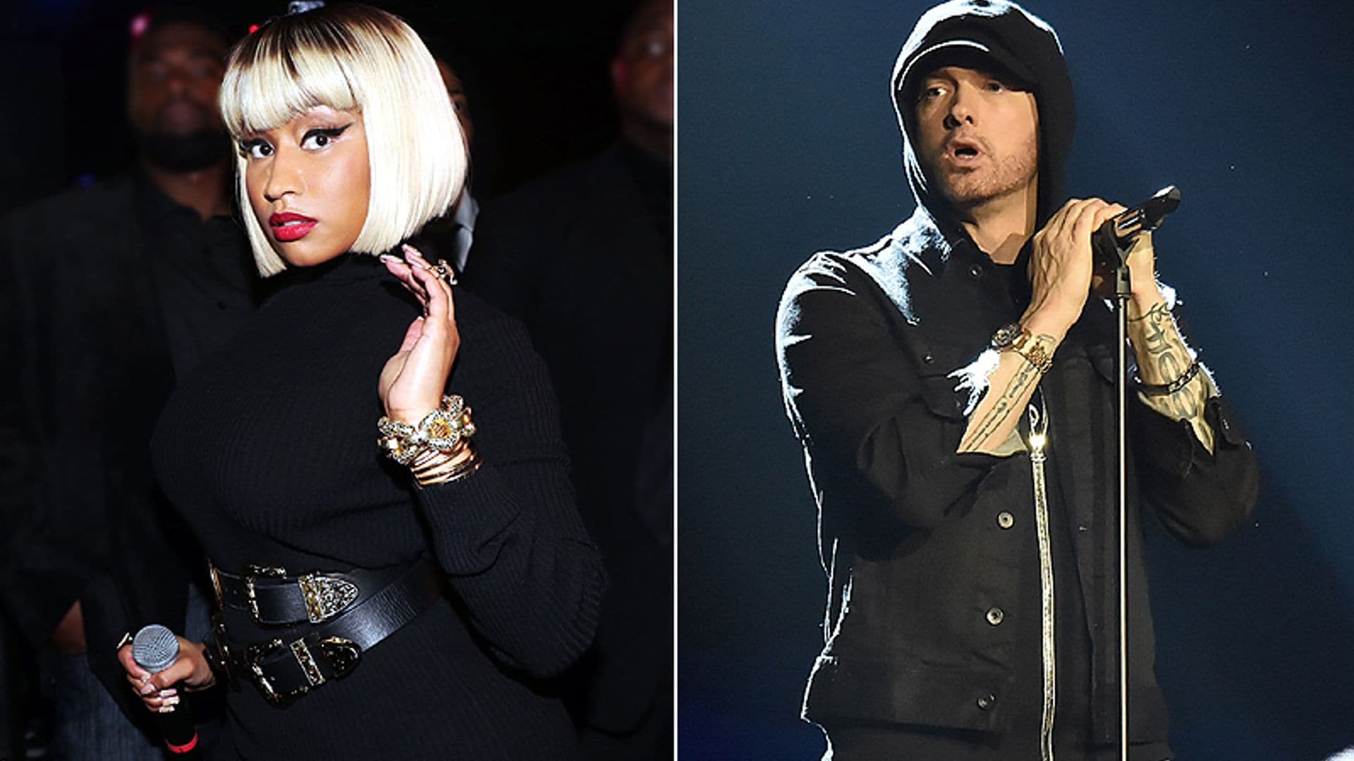 ¿Amor o música? Eminem y Nicki Minaj avivan los rumores de romance con sus mensajes en redes