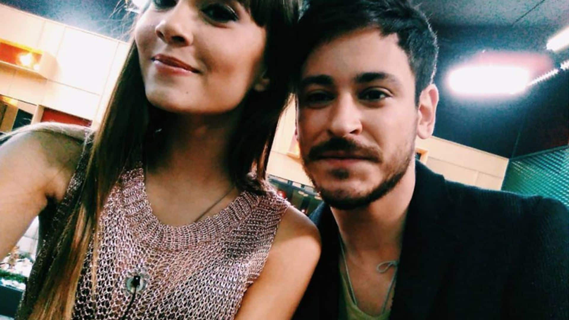 Aitana y Cepeda, inseparables en la fiesta final de OT