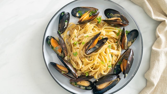 mejillones pasta adob