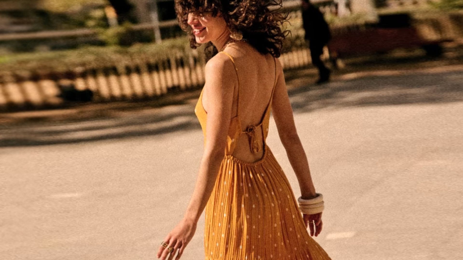 sezane vestido amarillo