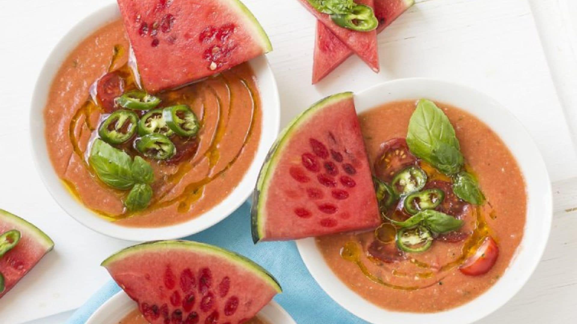 Gazpacho de tomate y sandía