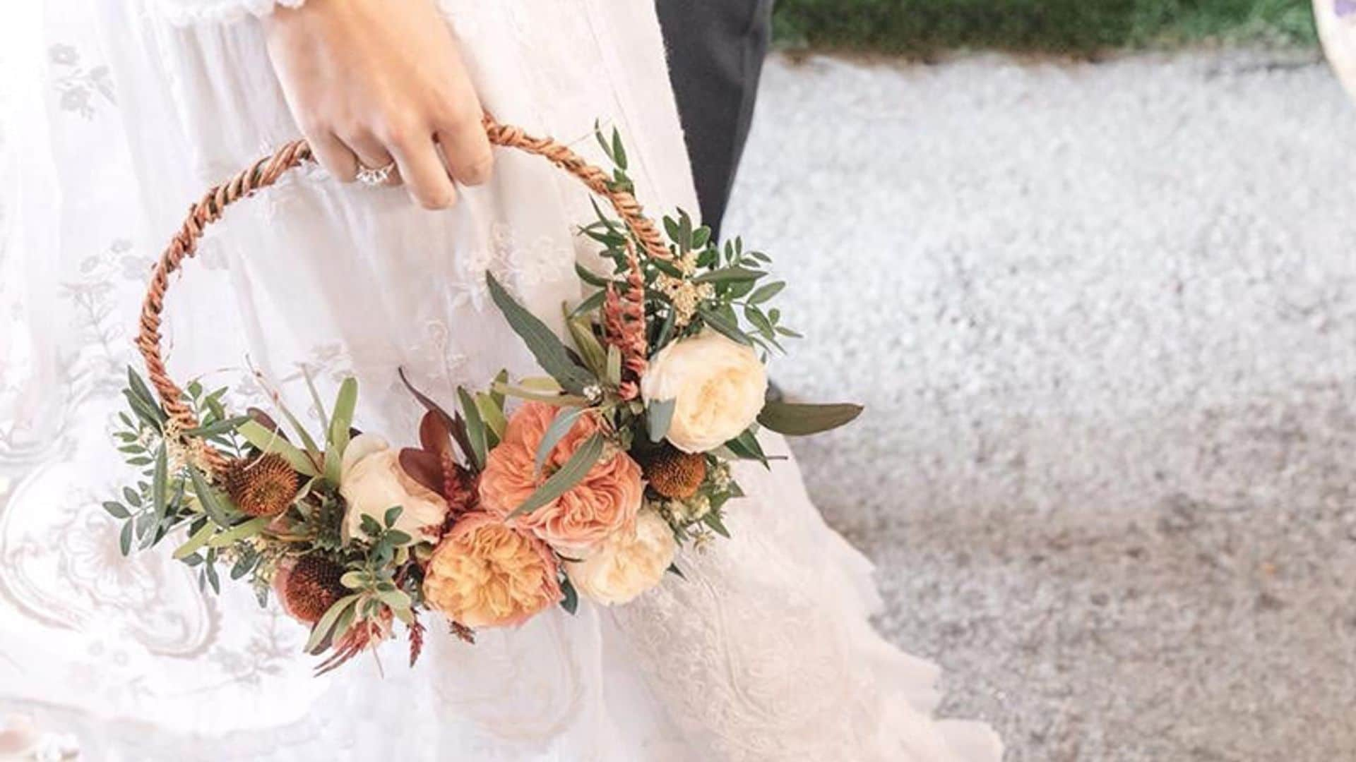 'Hoop bouquets', el romántico mensaje de los ramos circulares