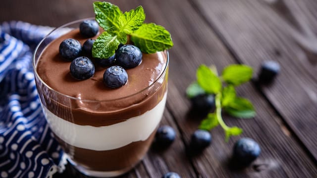 mousse chocolate queso