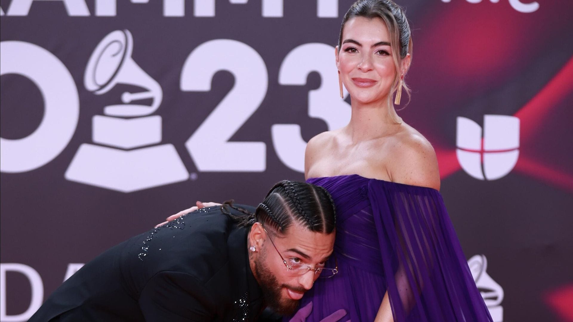 Susana Gómez, la pareja de Maluma, presume su pancita en los Latin GRAMMY 2023