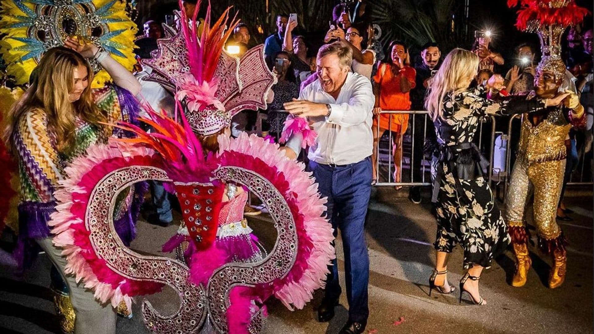 No te pierdas el baile a ritmo caribeño de Máxima y Guillermo de Holanda en Aruba