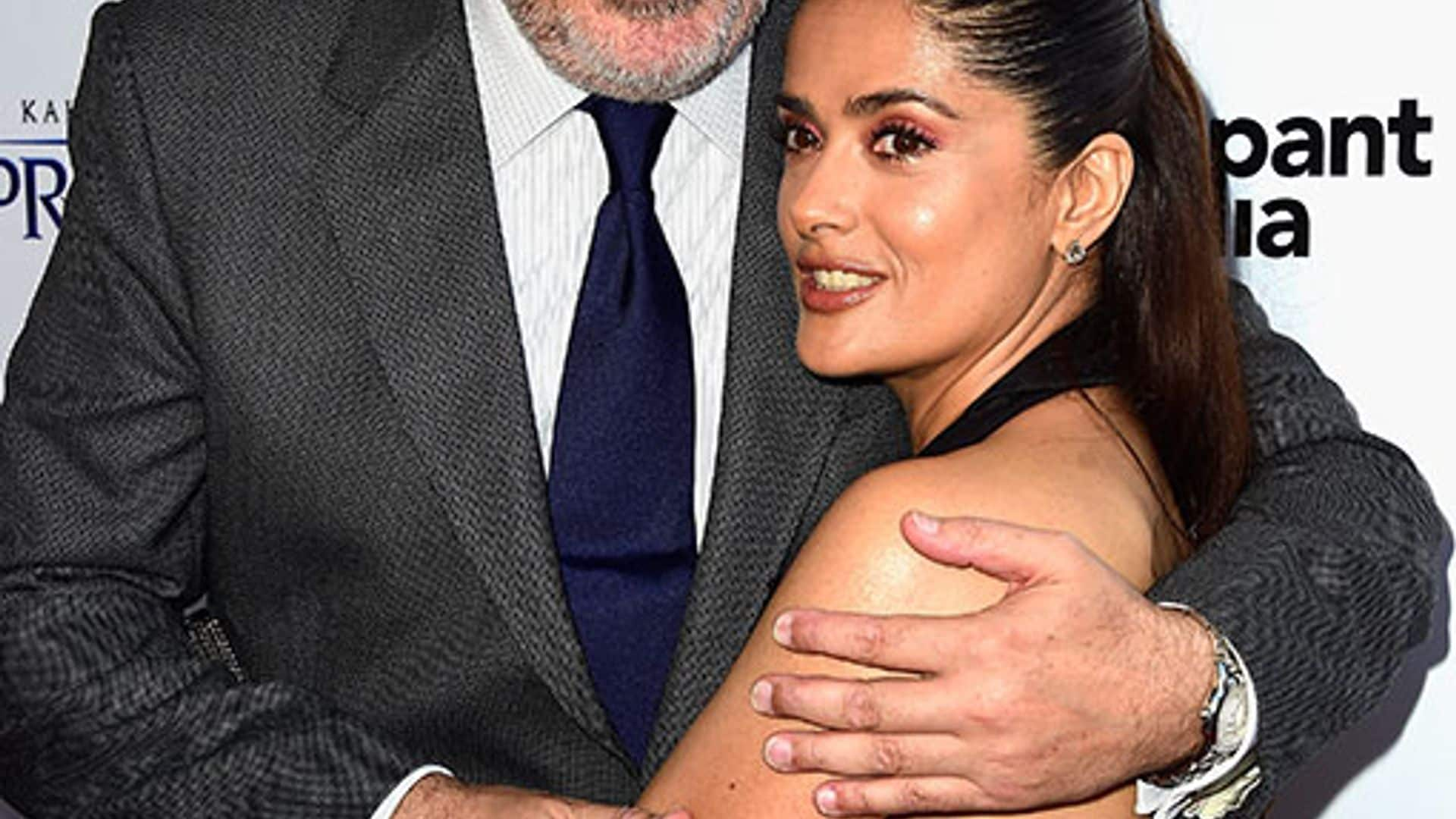 Salma Hayek y su emotivo abrazo con su ‘Diego Rivera’