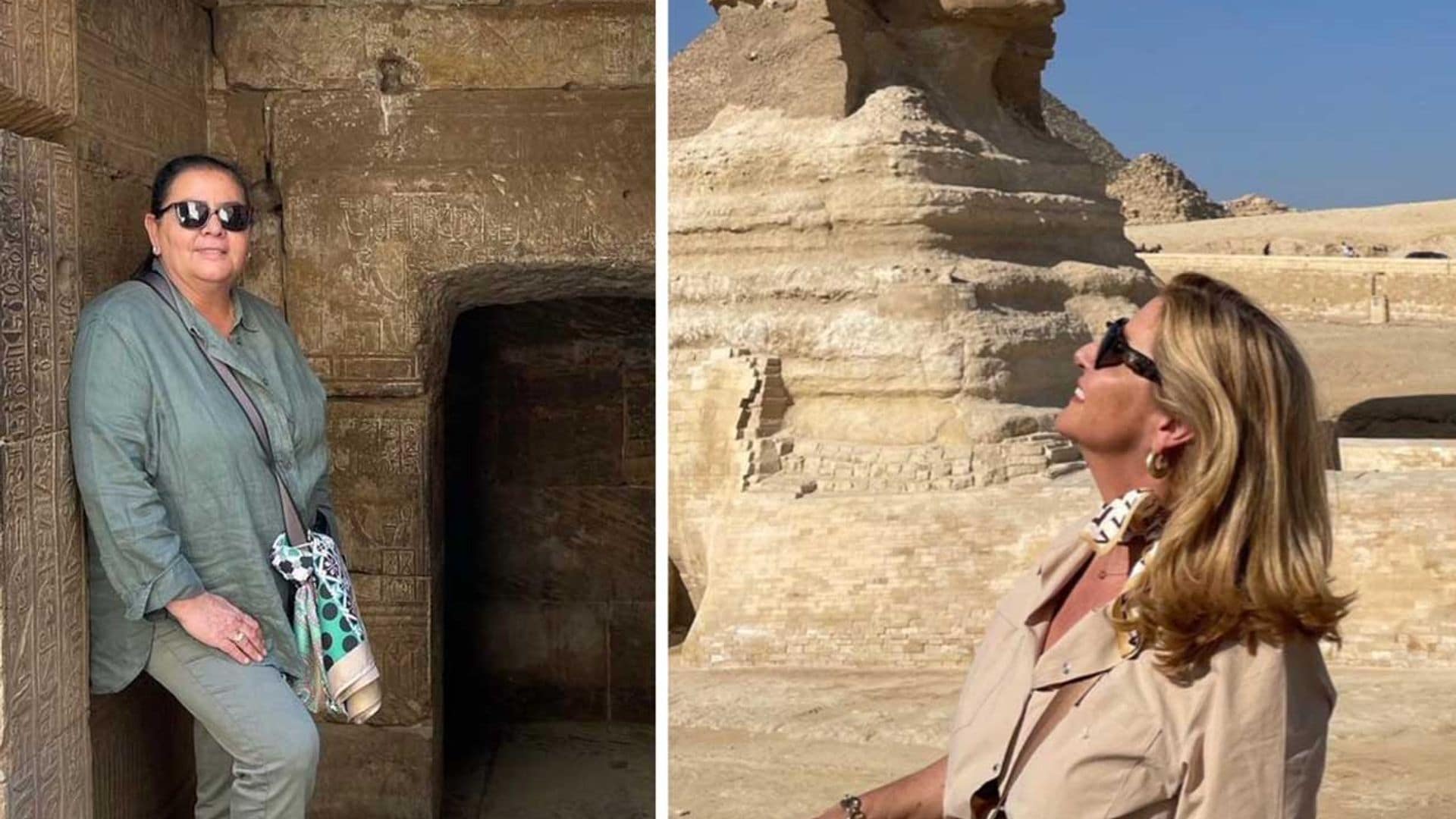 María del Monte e Inmaculada Casal abren el álbum de fotos de su luna de miel en Egipto