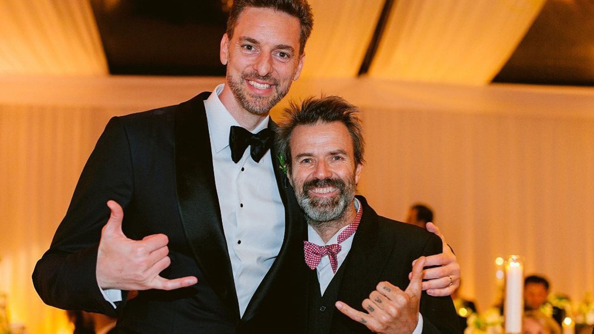 Pau Gasol comparte una foto inédita de su boda para despedirse de su gran amigo Pau Donés