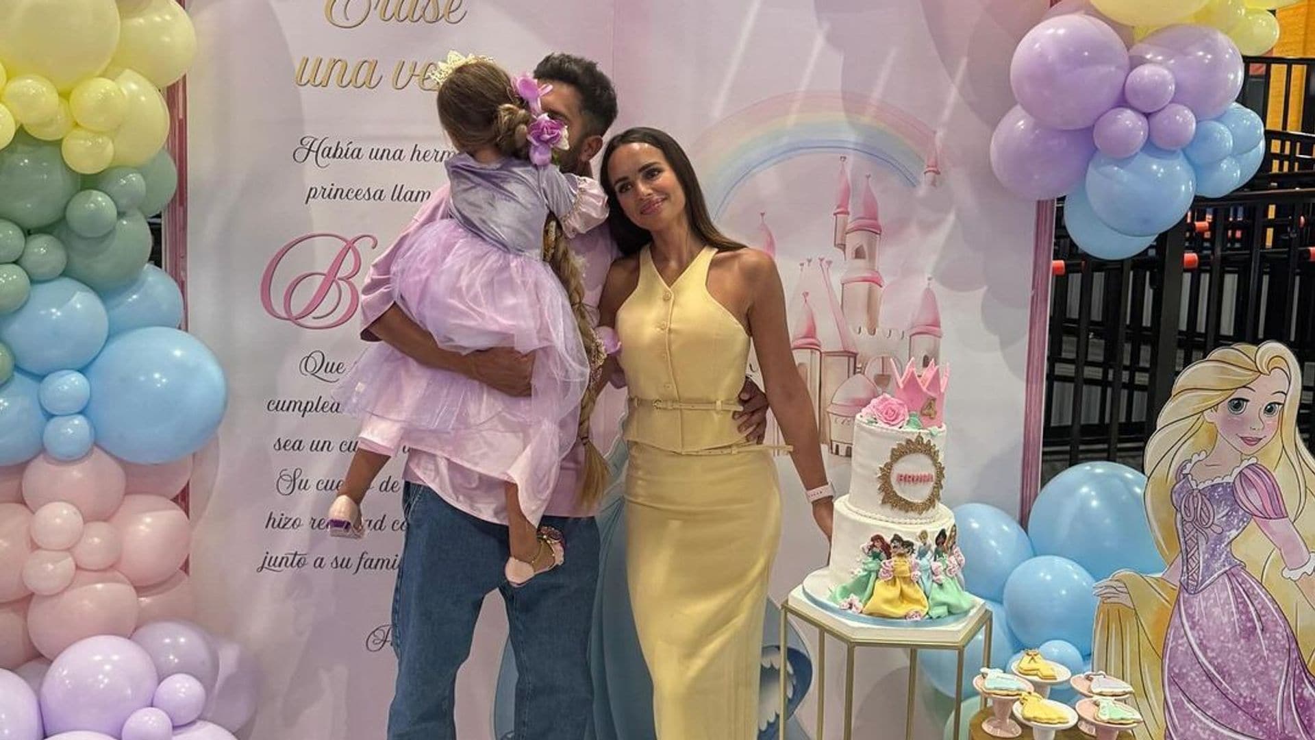 La mágica fiesta de cumpleaños de la hija de Jordi Alba y Romarey Ventura ¡llena de princesas!