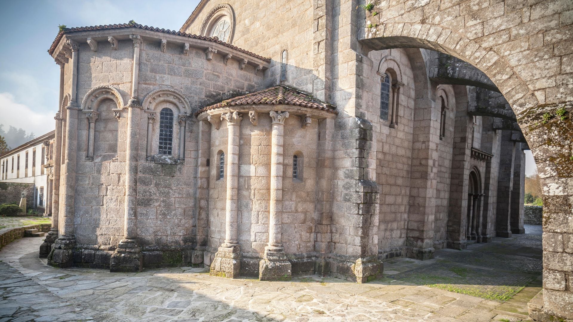 Colegiata Santa Maria a Real do Sar, románica, Santiago de Compostela.