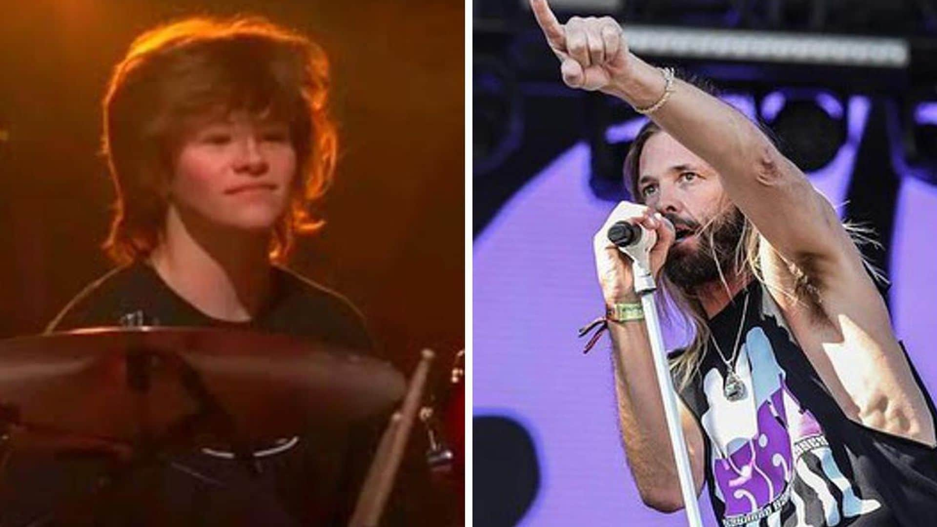 Shane, el talentoso hijo de Taylor Hawkins da un último adiós a su padre en la batería