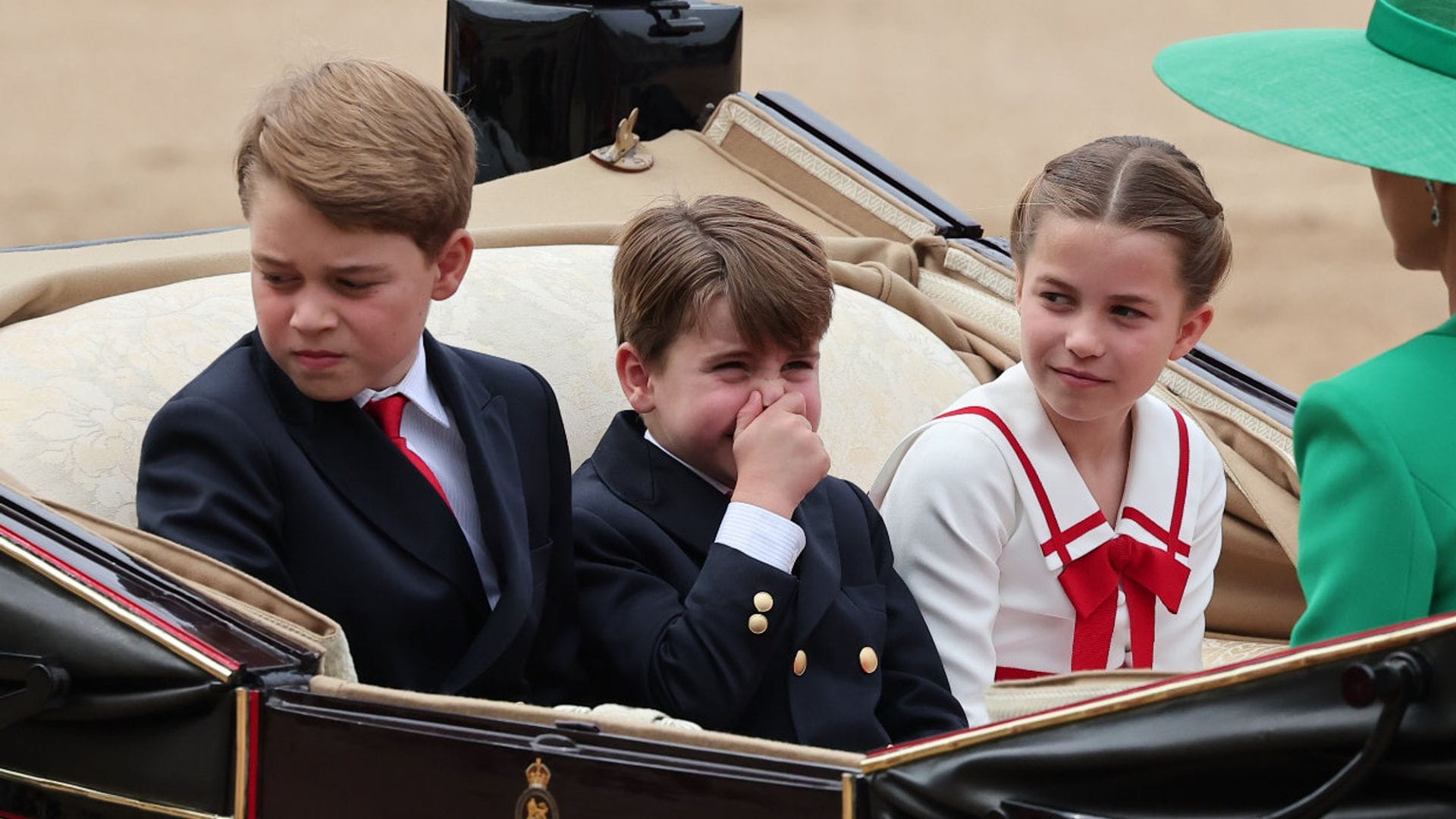 No te pierdas los gestos más divertidos de los príncipes George, Charlotte y Louis en el Trooping the Colour