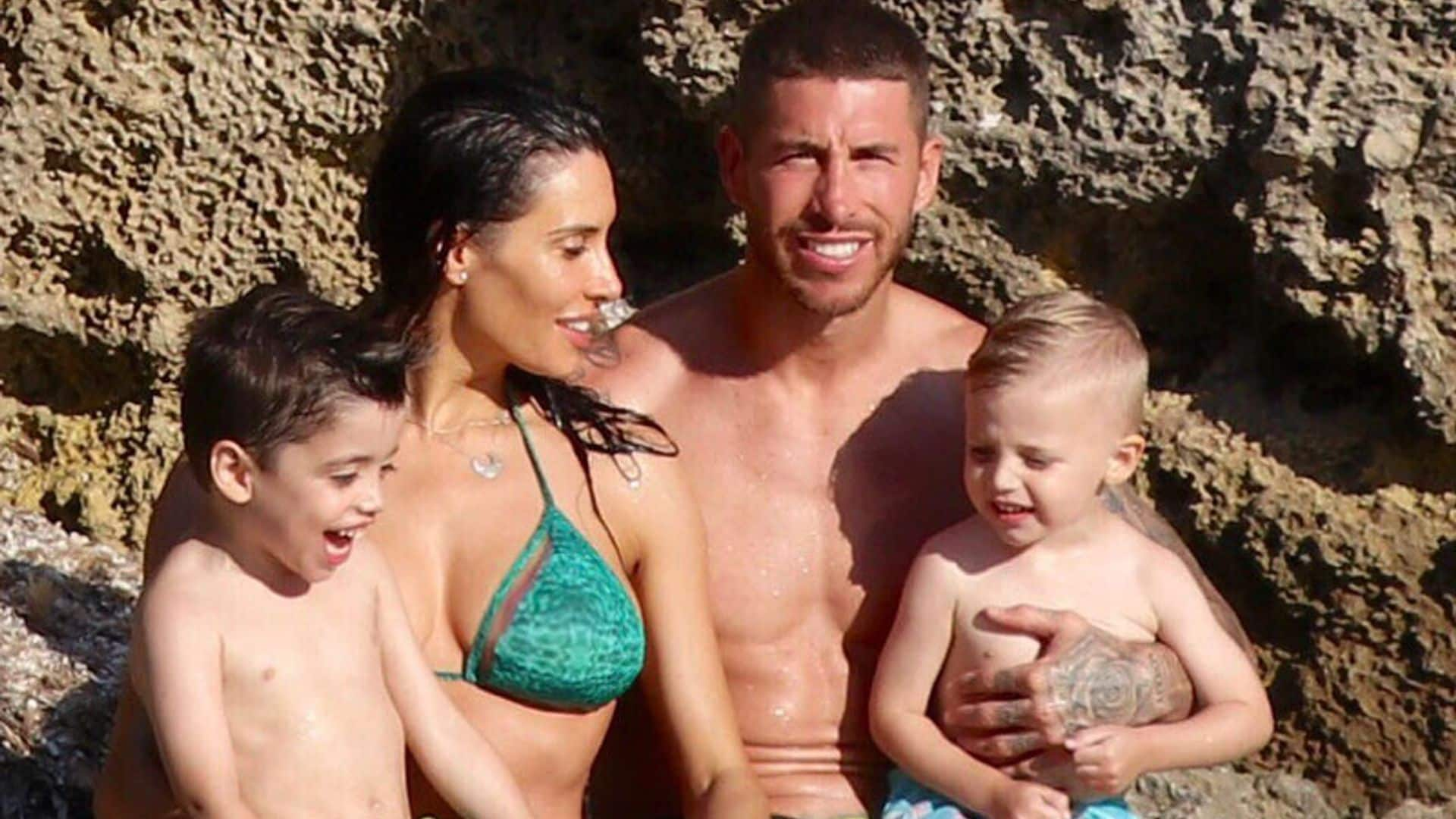 Pilar Rubio y Sergio Ramos, dos cuerpos diez de vacaciones familiares