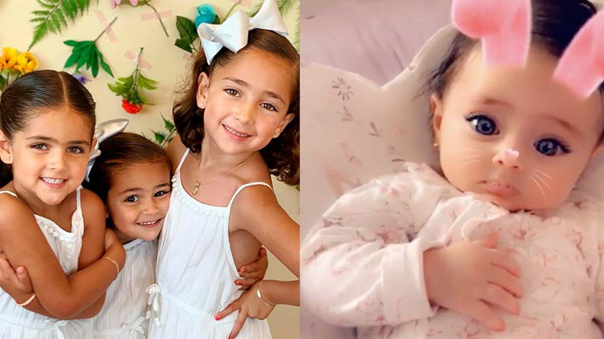 ¡Ya saben posar! Los momentos más tiernos de las hijas de Jacky Bracamontes