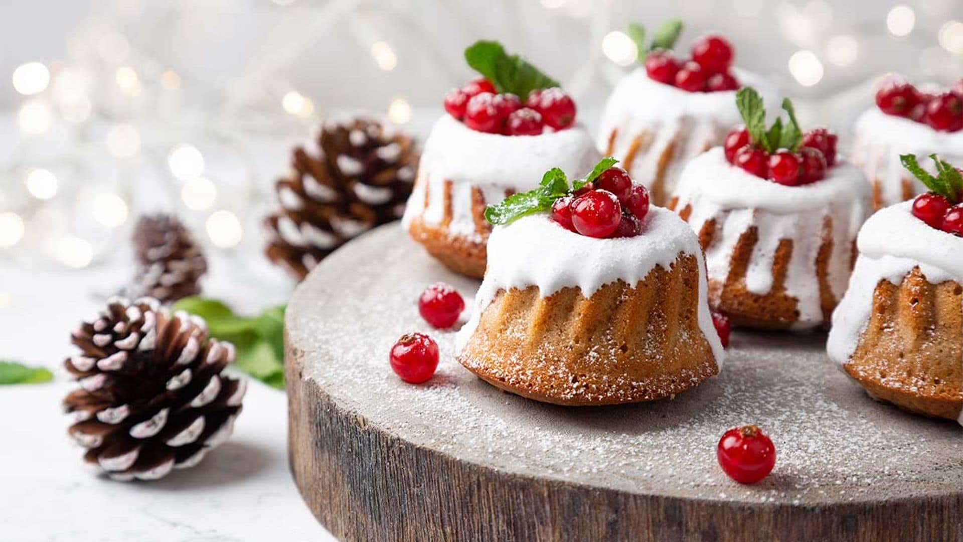 Mini 'bundt cakes' de Navidad