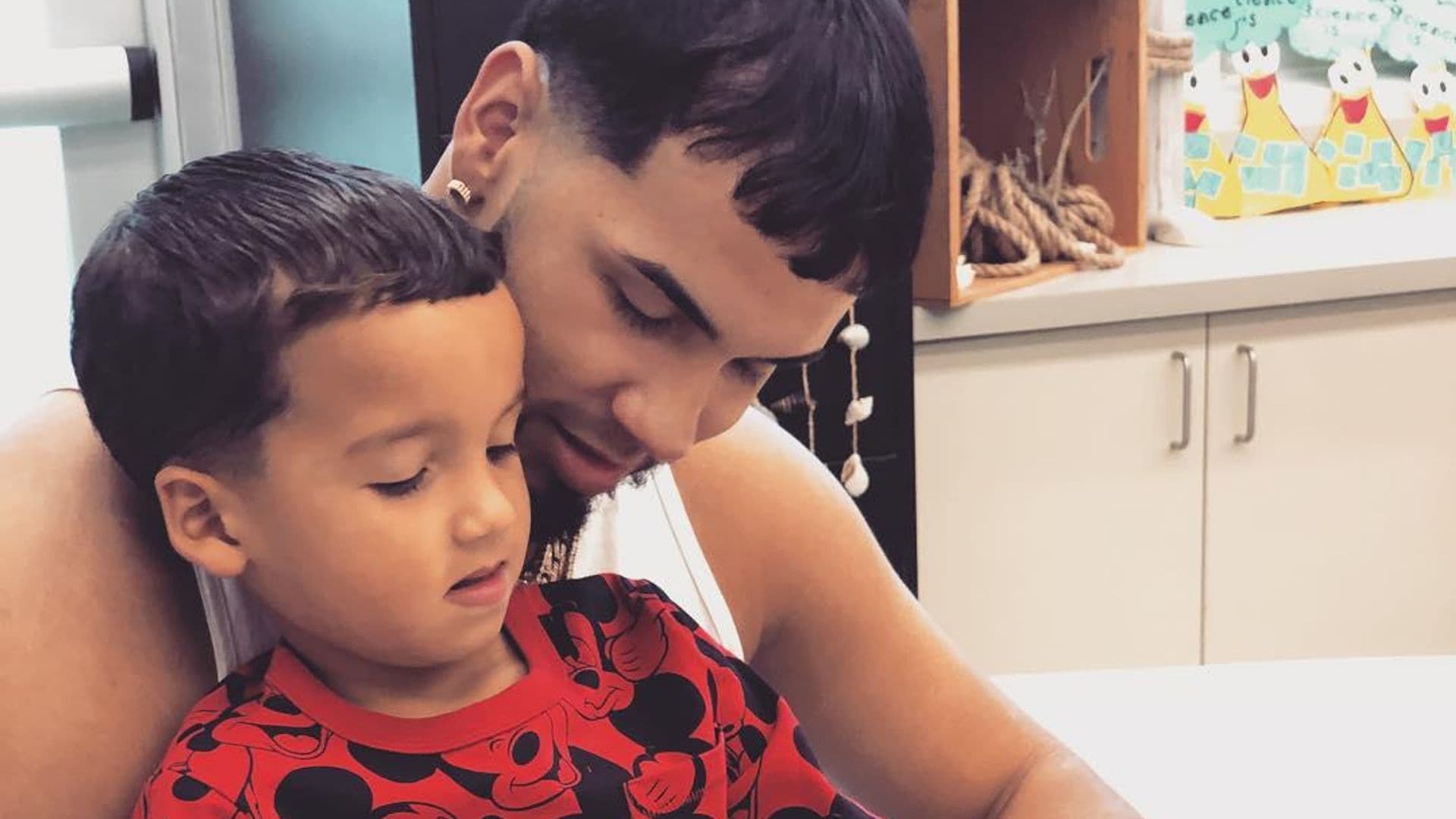 anuel aa shares rare footage of son pablo