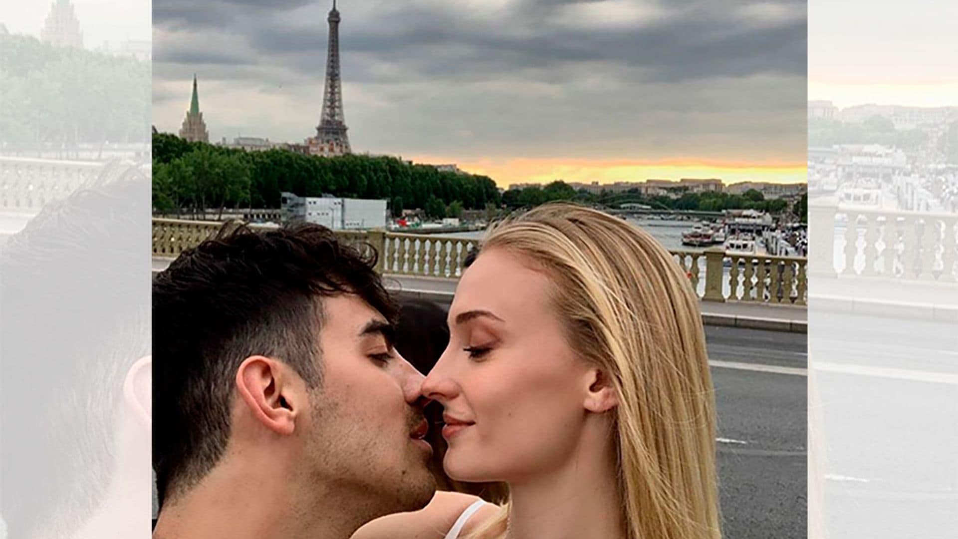 Sophie Turner y Joe Jonas comparten una romántica foto en París como preludio de su segunda boda