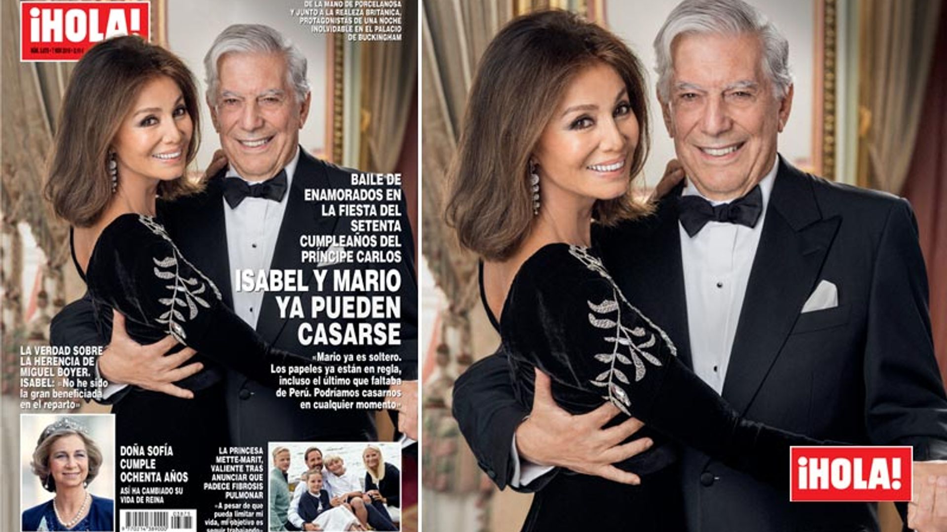 En ¡HOLA!, Isabel Preysler y Mario Vargas Llosa ya pueden casarse