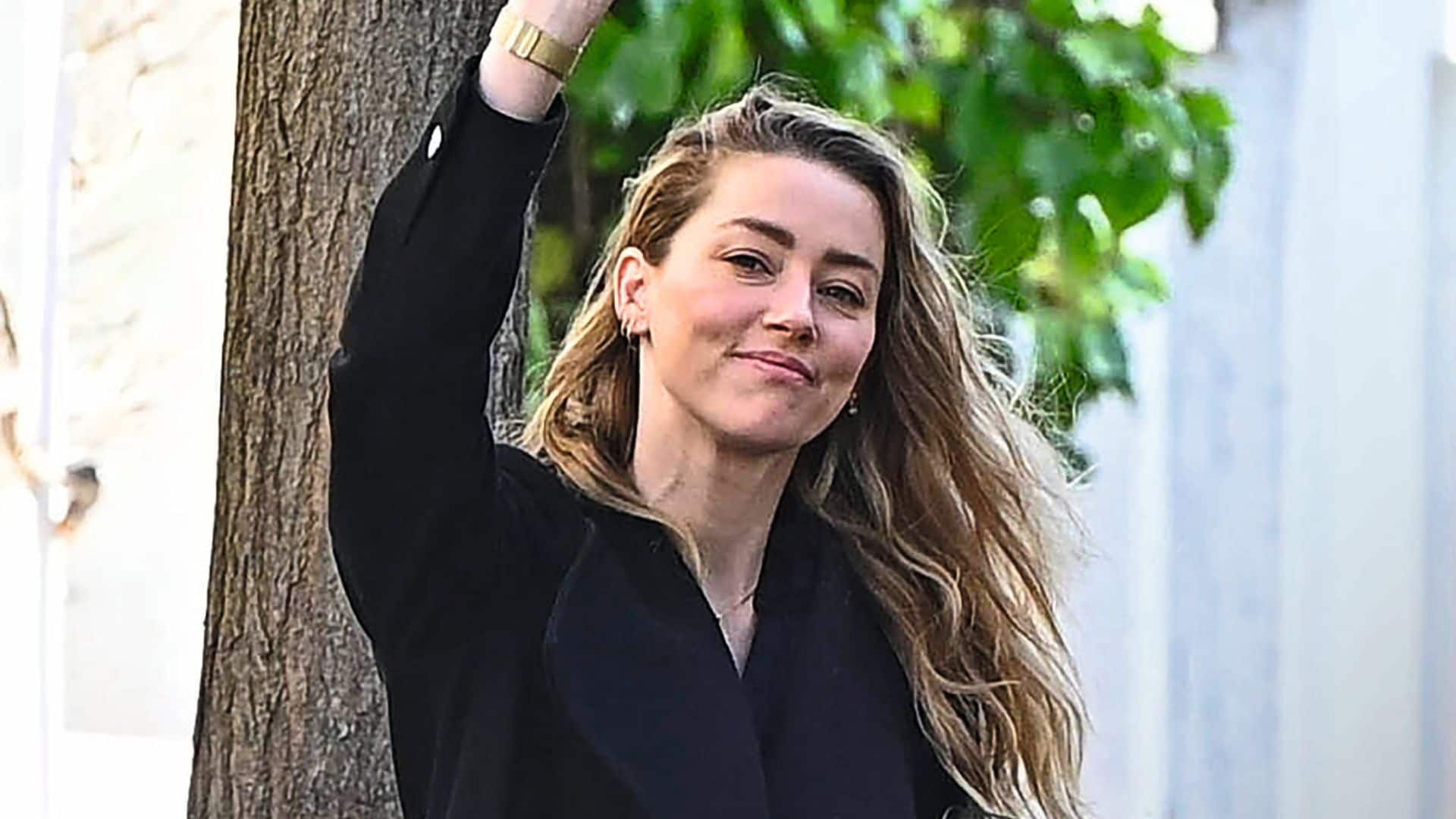 Amber Heard, primeras imágenes embarazada, en su día a día en Madrid