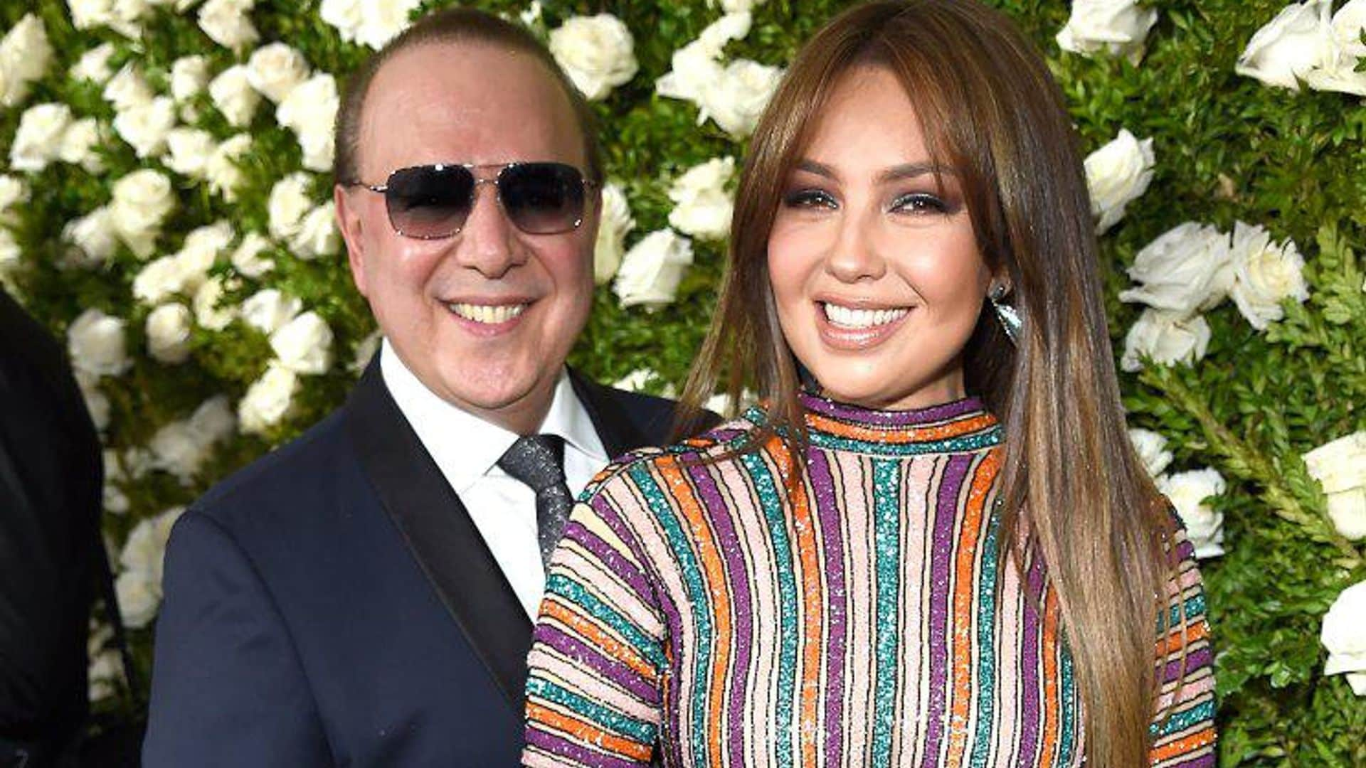 Tommy Mottola, el esposo de Thalía, compartió una tierna fotografía del pasado de su hija Sabrina