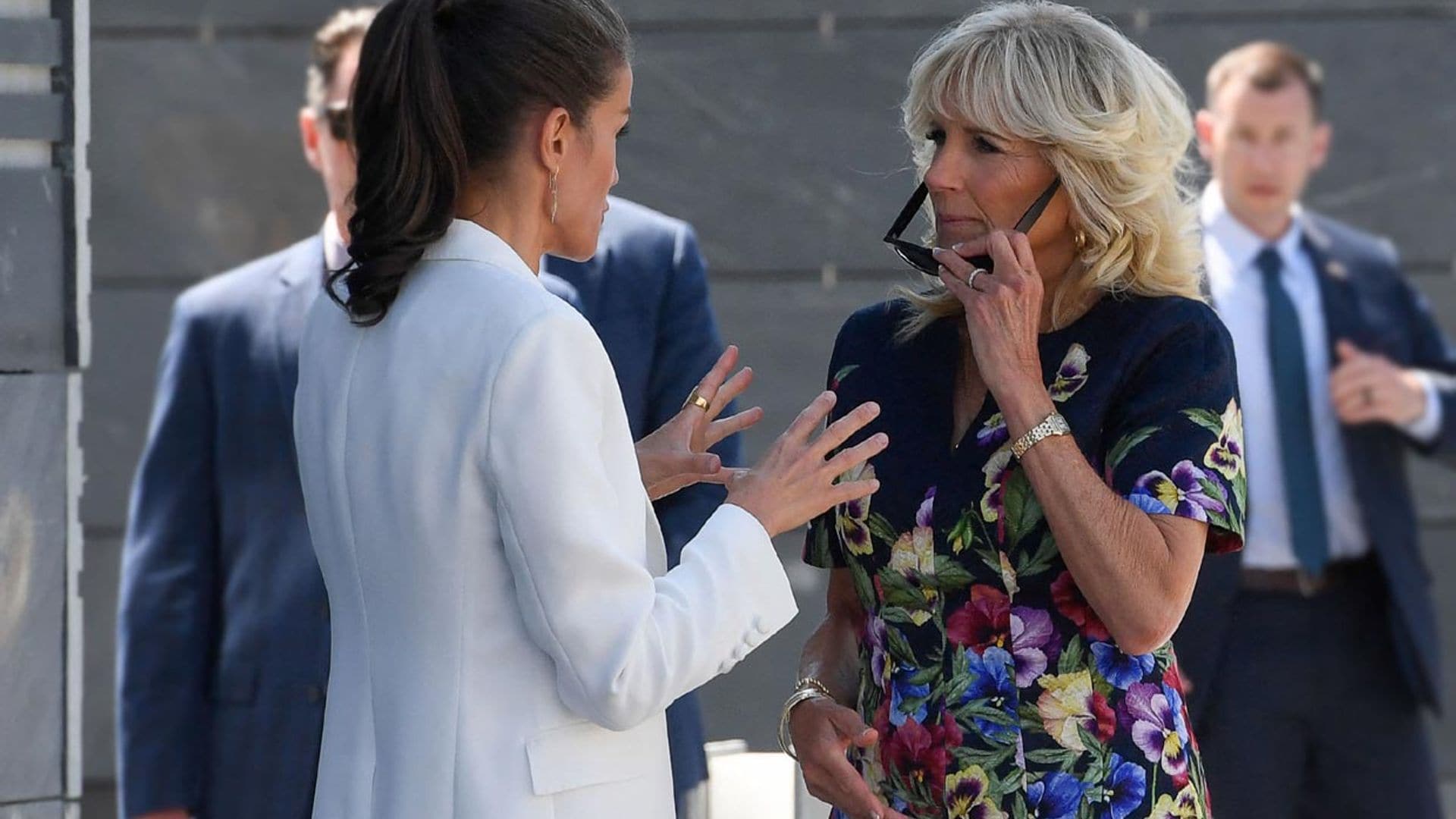 La palabras de Jill Biden a la Reina tras su trepidante paso por España