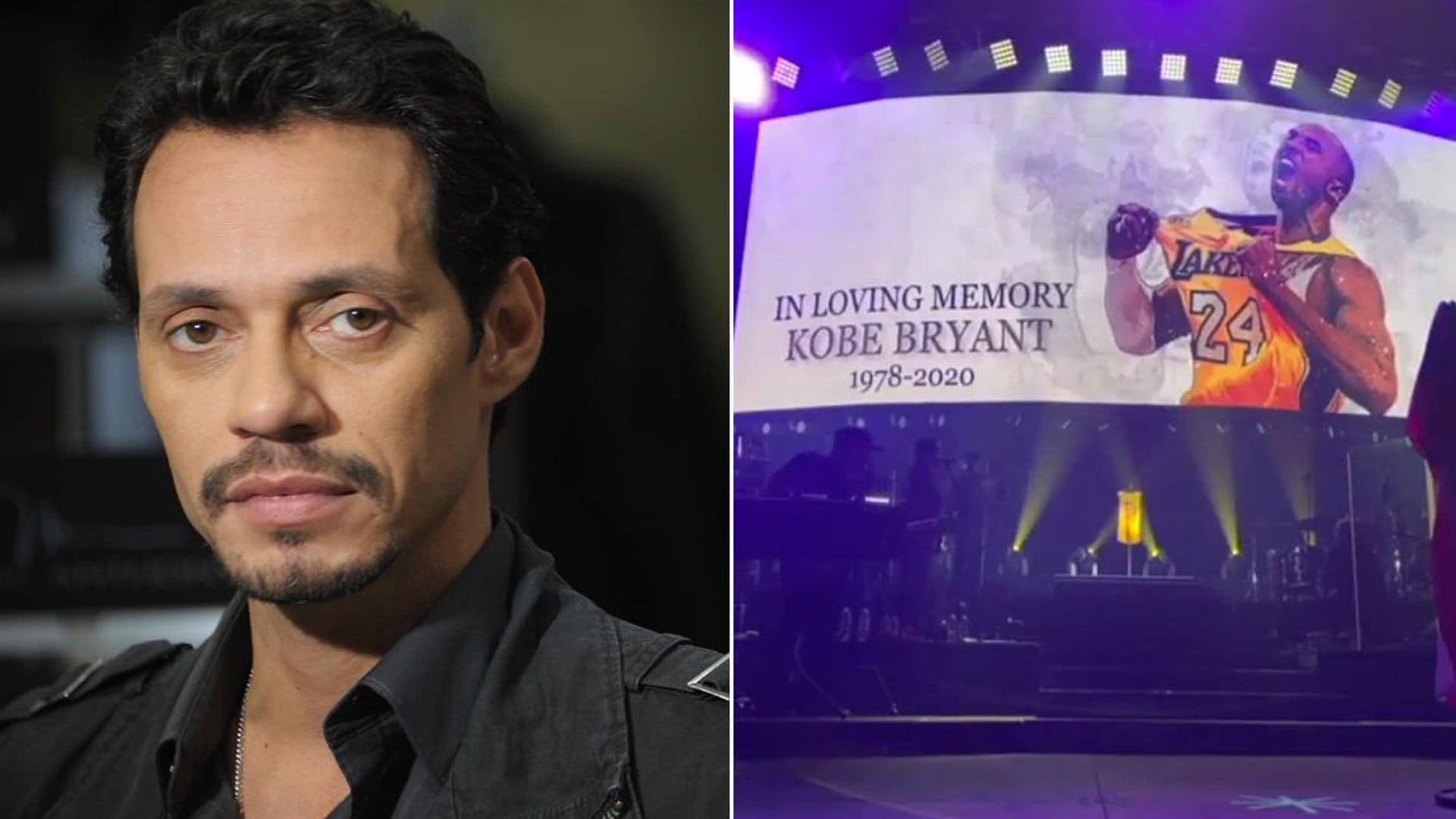 marc anthony kobe bryant concert tribute