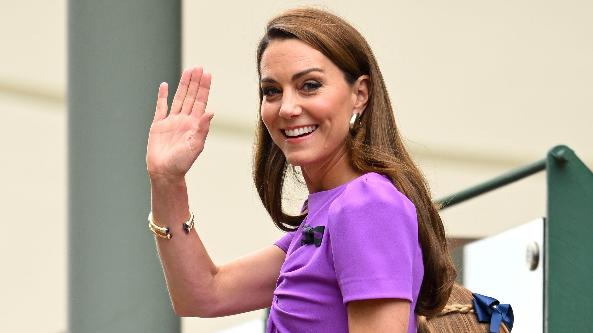 Radiante, Kate Middleton reaparece en Wimbledon junto a la princesa Charlotte