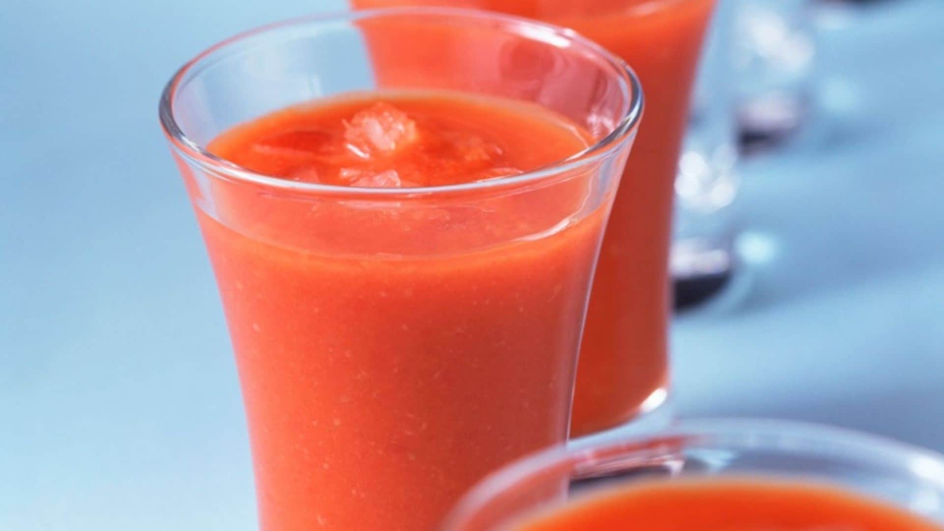 Gazpacho con hielo de tomate