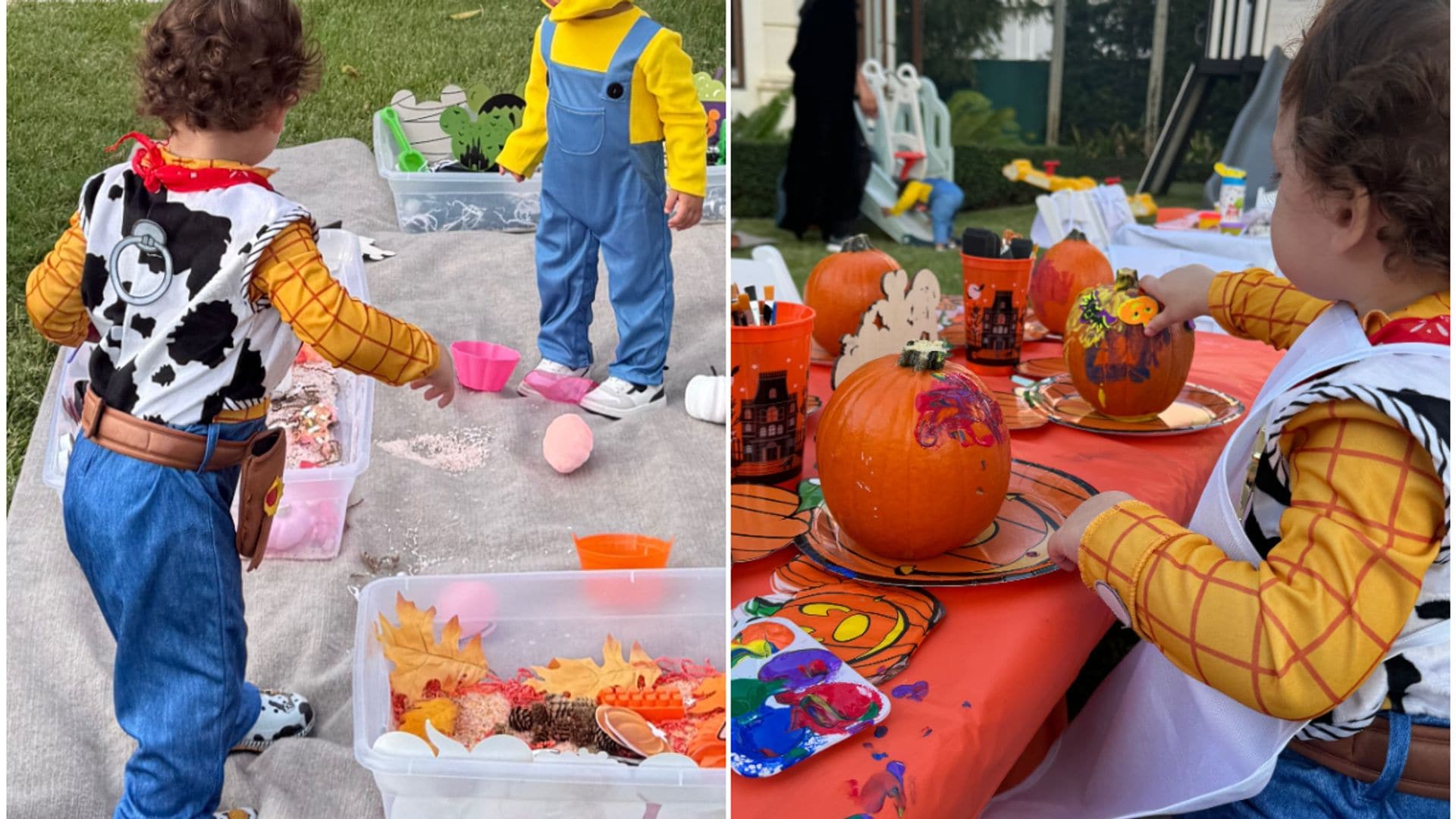 ‘Marquitos’, el bebé de Marc Anthony, celebra su segundo Halloween con una increíble ‘pumpkin carving party’