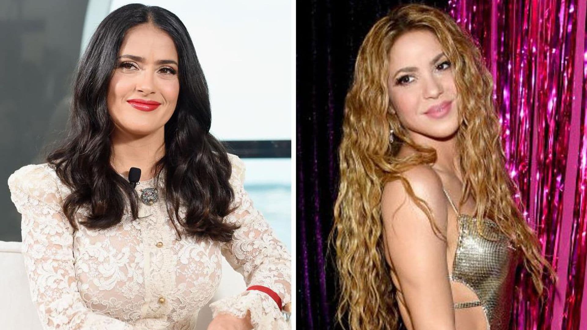 Salma Hayek felicita a Shakira por su cumpleaños con mucho ritmo y moviendo la cadera