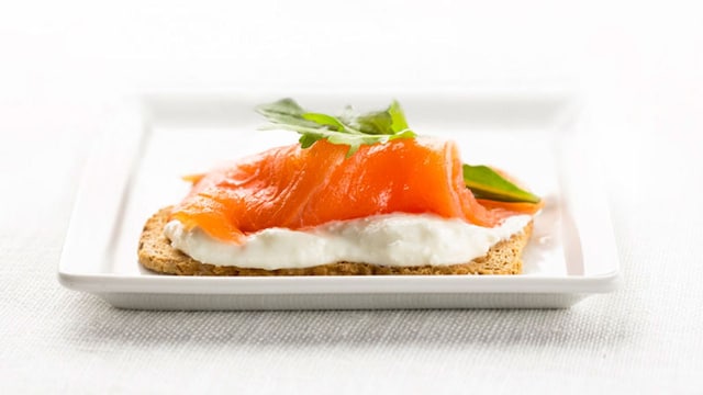 canape de salmon ahumado