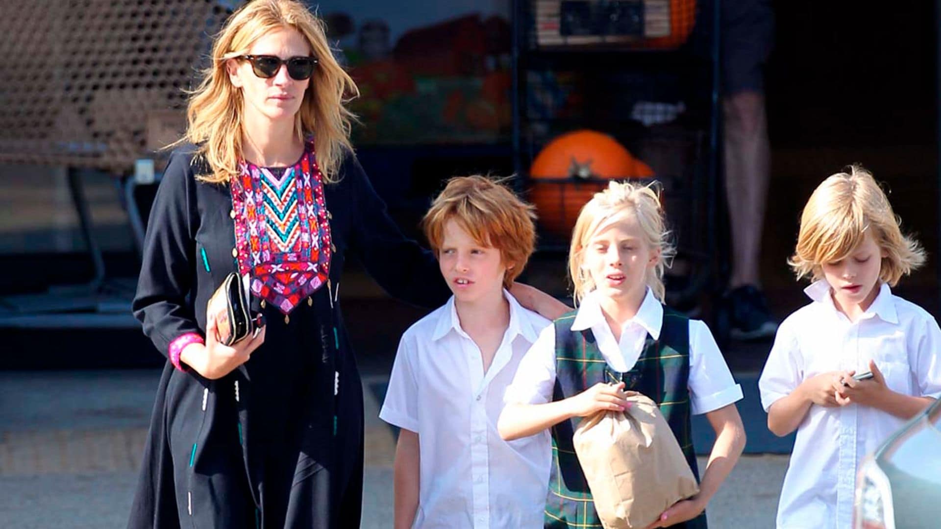 Julia Roberts cumple 56 años, así han cambiado sus tres hijos que han tenido una infancia alejada de los focos