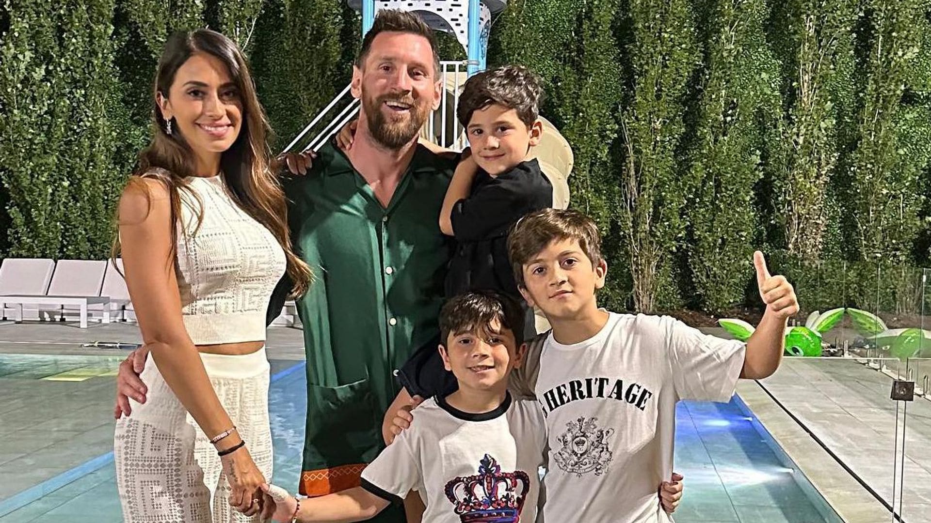 lionel messi y su familia