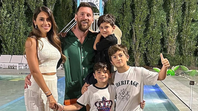 lionel messi y su familia