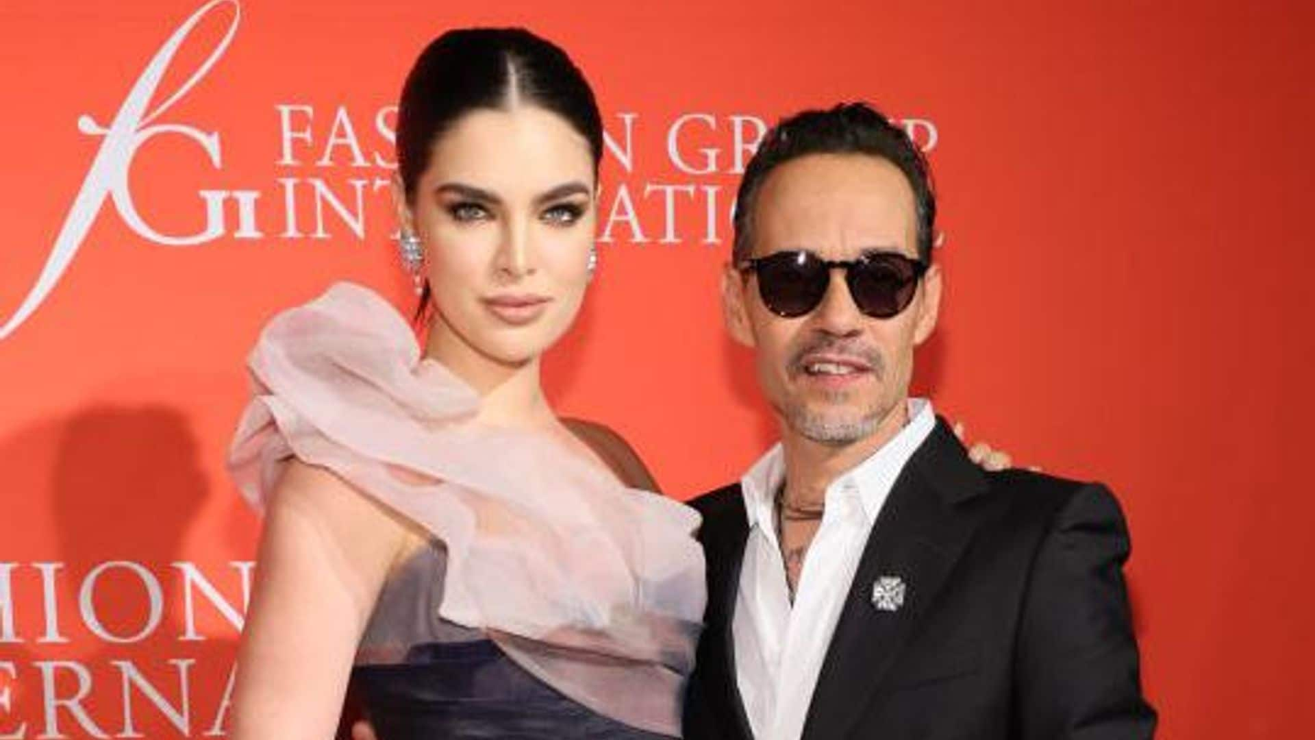 Nadia Ferreira se roba las miradas junto a Marc Anthony en Nueva York