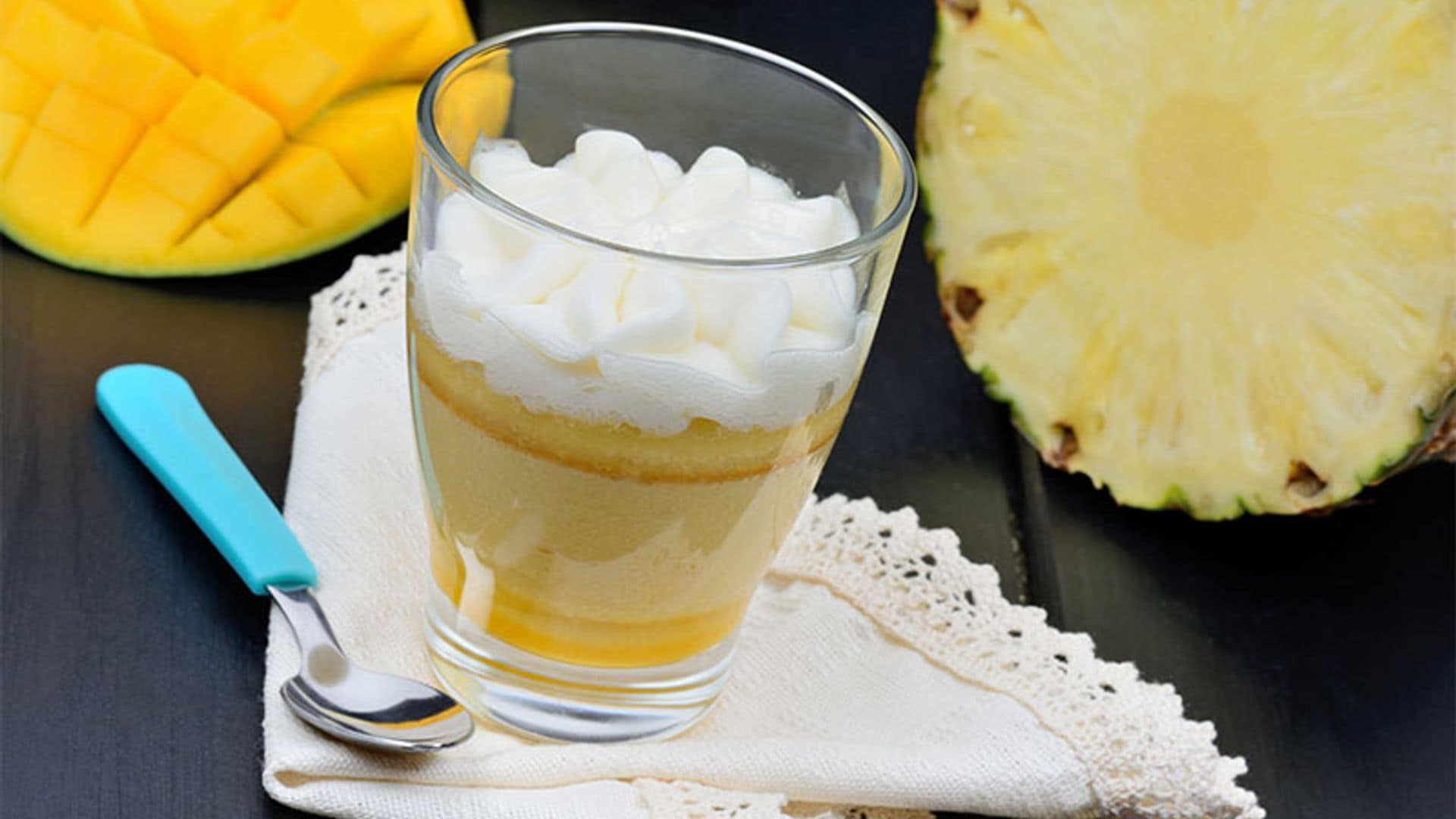 'Mousse' de piña y mango