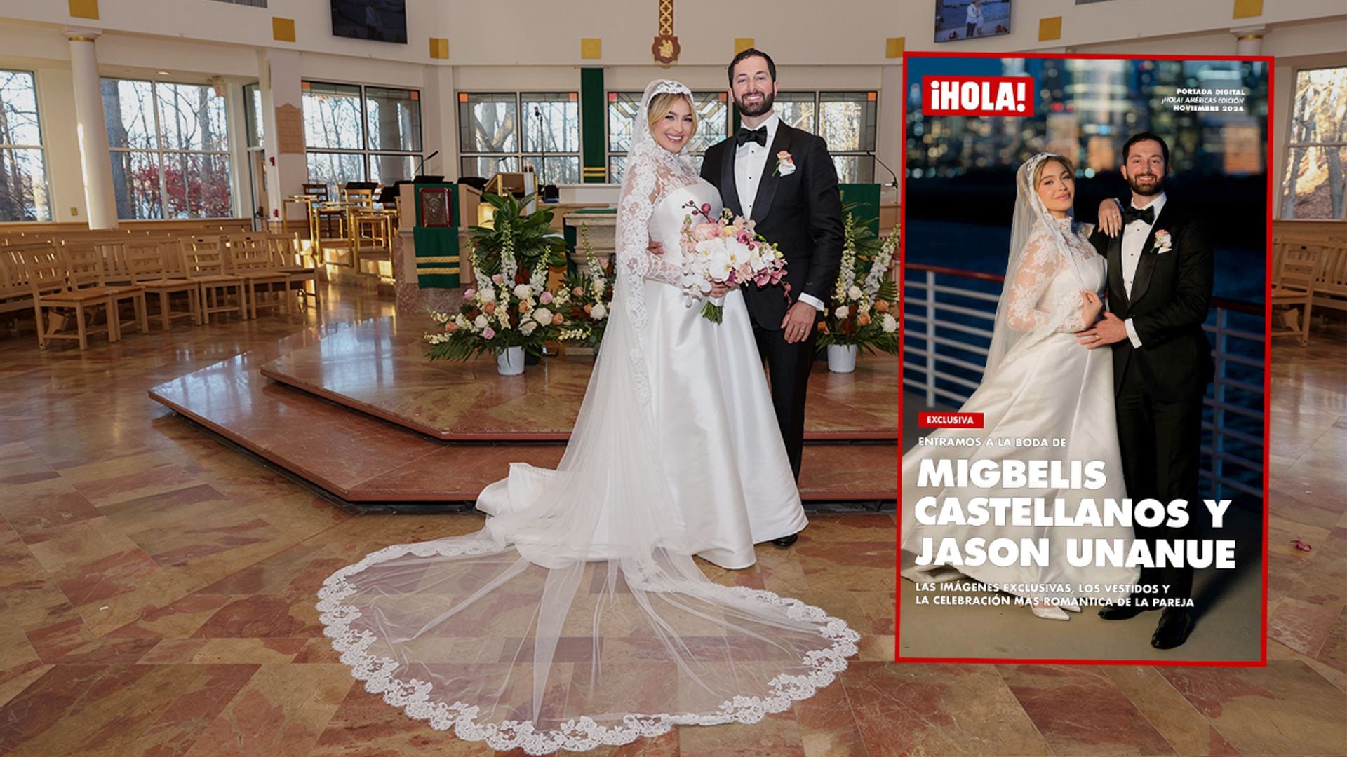 La romántica boda de Migbelis Castellanos y Jason Unanue