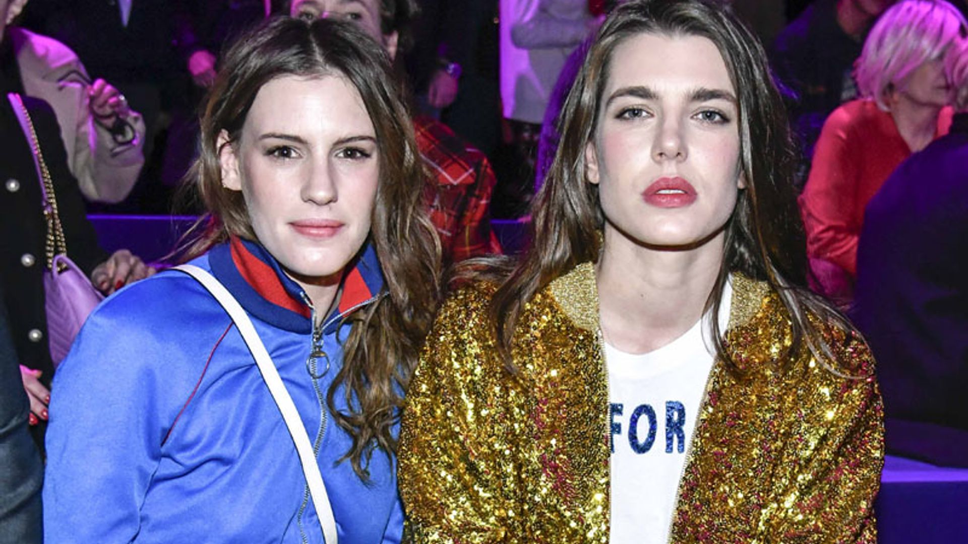 Carlota Casiraghi viste de oro la Semana de la Moda de Milán