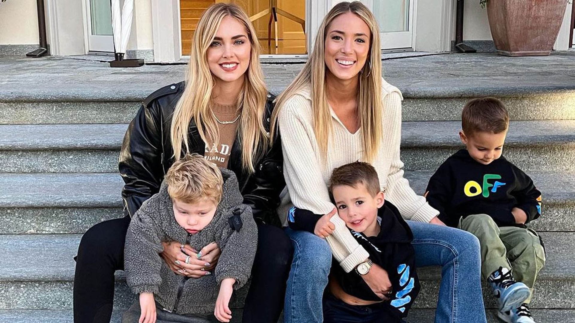 Reunión a la italiana: Chiara Ferragni y Alice Campello se hacen la foto más tierna con sus hijos