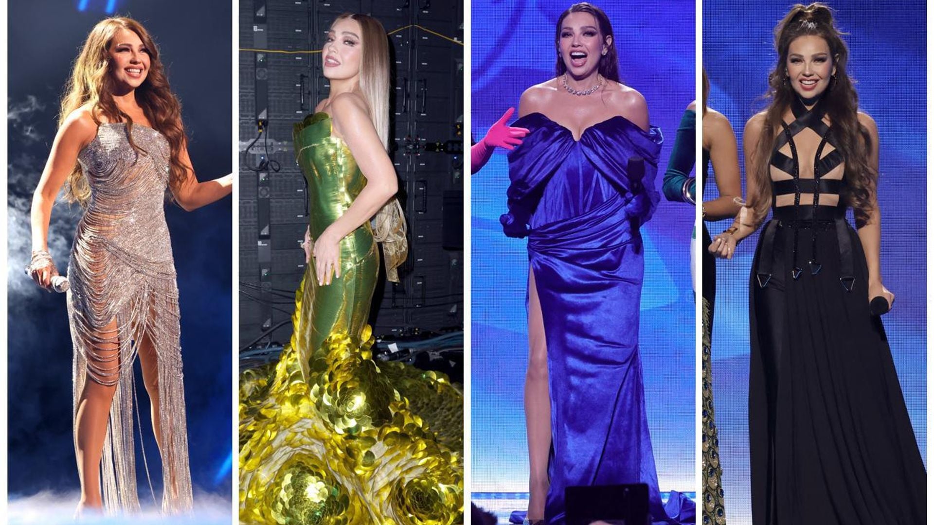 Thalía y sus espectaculares looks en Latin GRAMMY