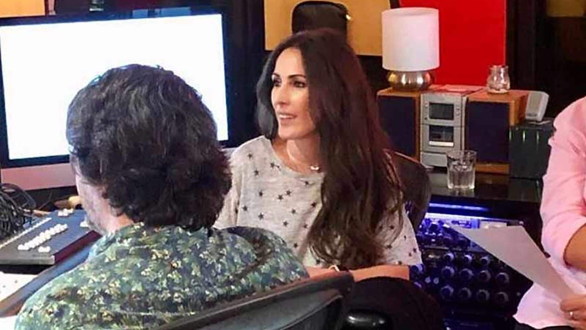 La esperada (y comentada) reaparición de Malú en un estudio de grabación