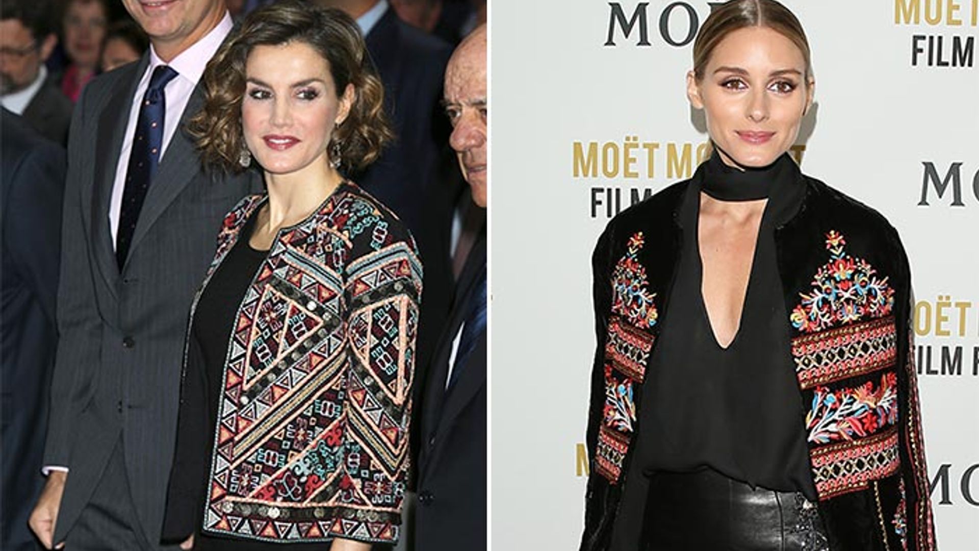 Doña Letizia y Olivia Palermo, ¿quién copia a quién?