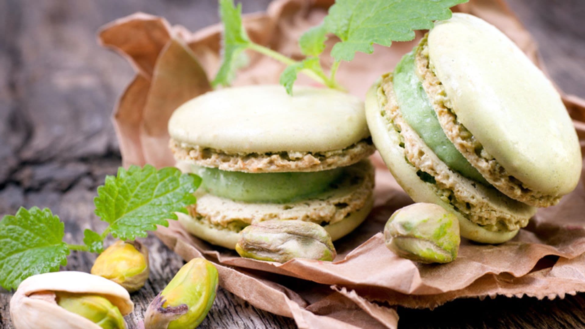 Macarons de pistacho