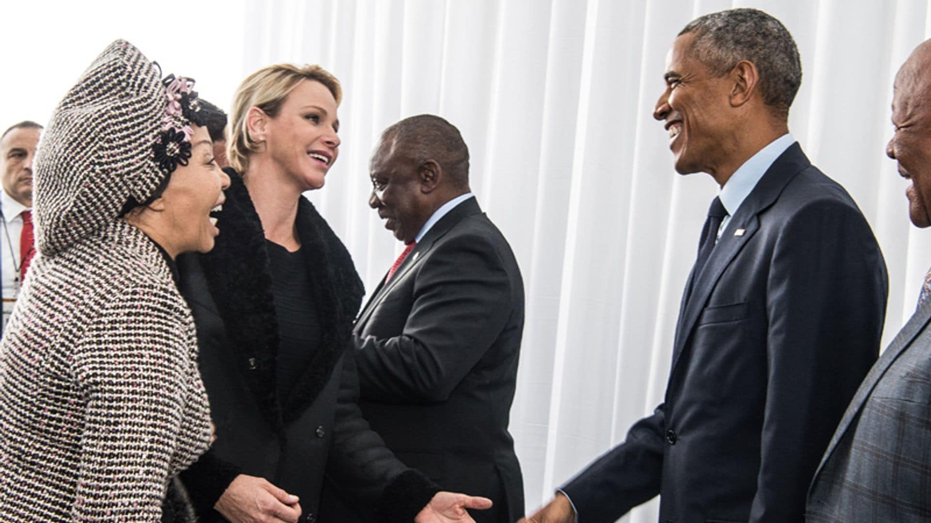 Así ha sido el encuentro entre Charlene de Mónaco y Barack Obama