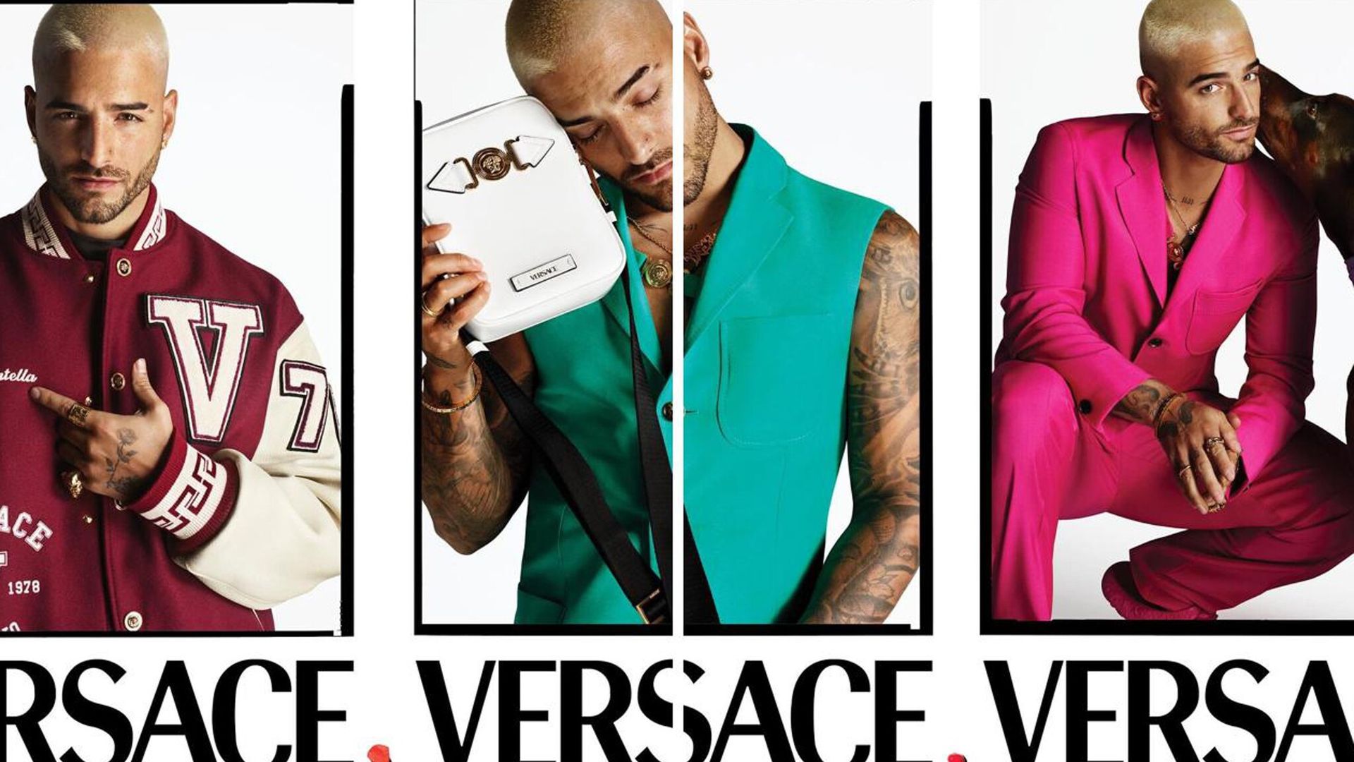 Maluma es el nuevo hombre Versace para la campaña primavera-verano 2022